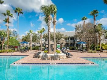 Outdoor pool and sundeck